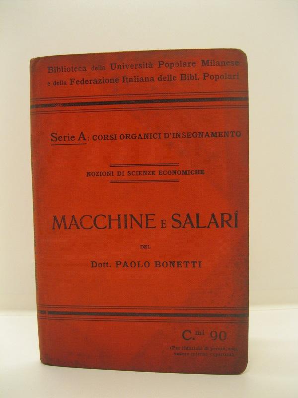 Macchine e salari